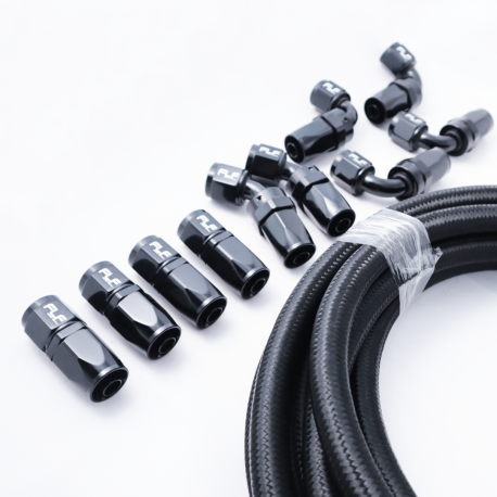 FLF Braided Rubber Fuel System Starter Kit Bundle