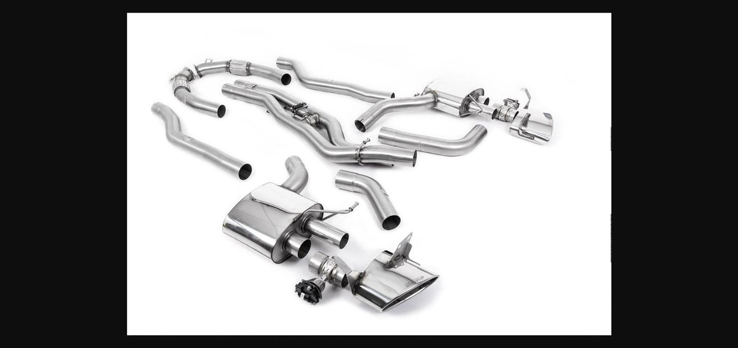 Milltek 80mm Non-Resonated Cat-Back Exhaust - Audi RS6/RS7 (C8) - SSXAU903