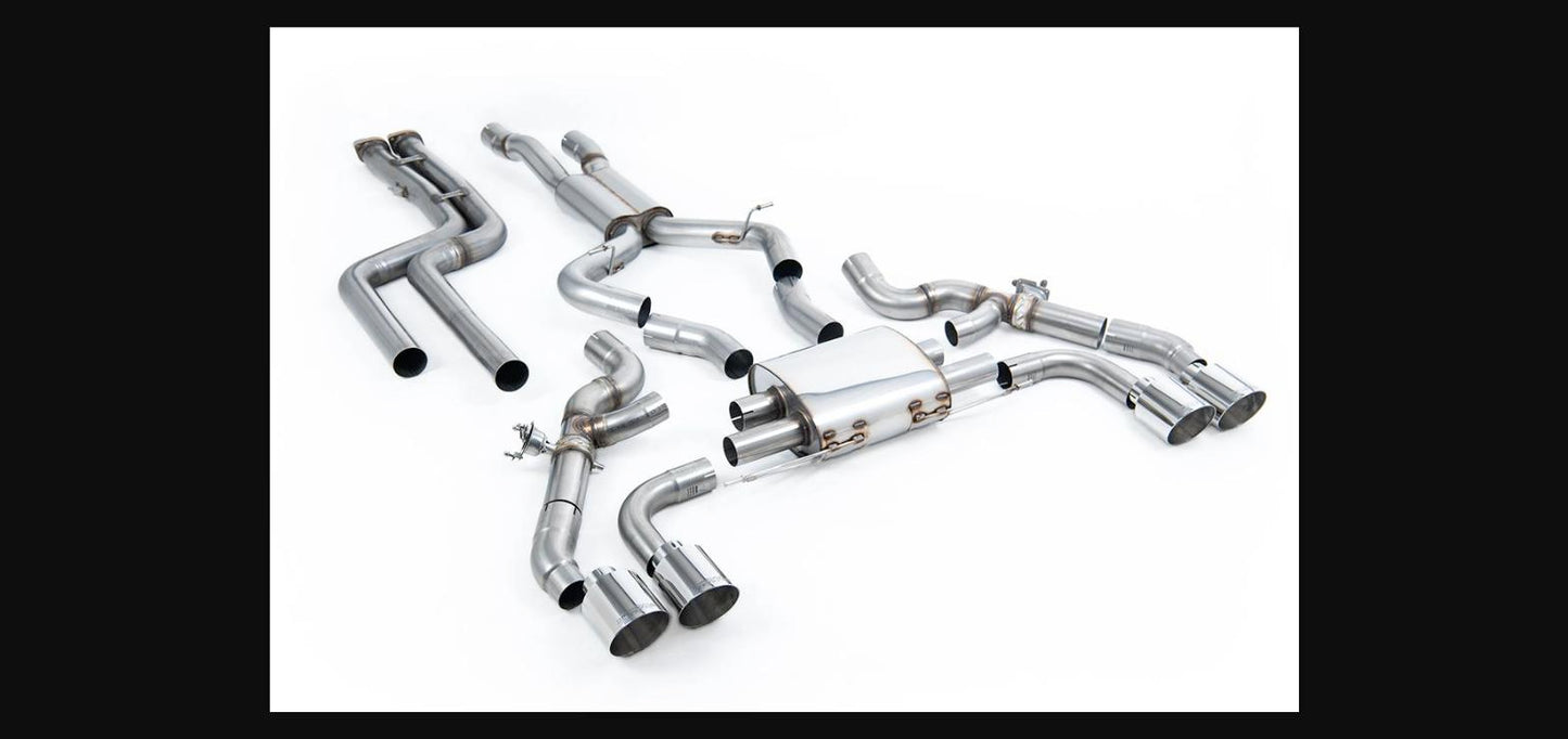 Milltek 80mm Non-Resonated Downpipe-Back Exhaust - BMW X3M/X4M (G01/G02) - SSXBM1199