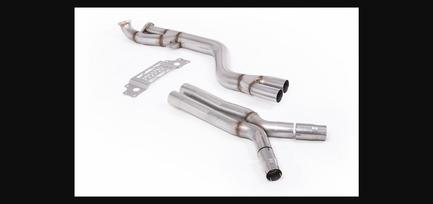 Milltek Non-Resonated 102mm X-Pipe Mid-Pipe - BMW M2 2023+ (G87) - SSXBM1331